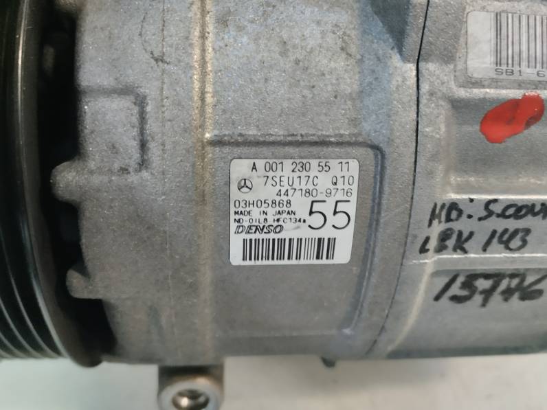 COMPRESOR AIRE ACONDICIONADO MERCEDES CLASE C SPORTCOUPE 2006 1.8 (143 CV)