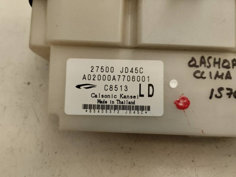 MANDO CLIMATIZADOR NISSAN QASHQAI 2008 2.0 DCI TURBODIESEL (150 CV)