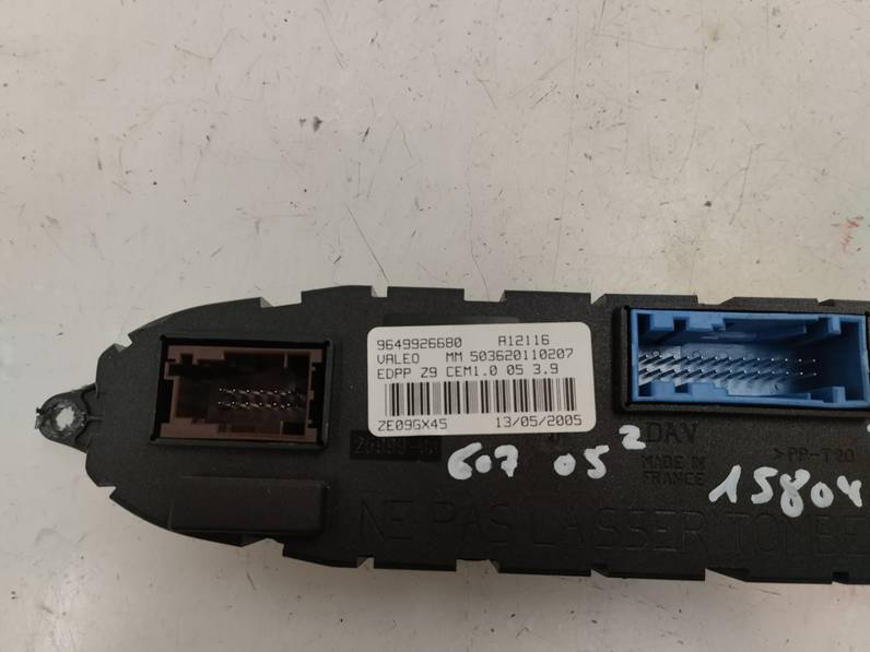 MODULO ELECTRONICO PEUGEOT 607 2005 2.7 HDI FAP (204 CV)