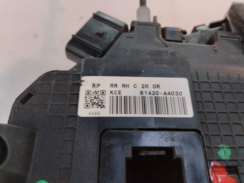 CERRADURA PUERTA TRASERA DERECHA KIA CARENS 2015 1.7 CRDI (116 CV)