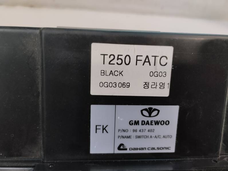 MANDO CLIMATIZADOR CHEVROLET AVEO 2011 1.4 (101 CV)