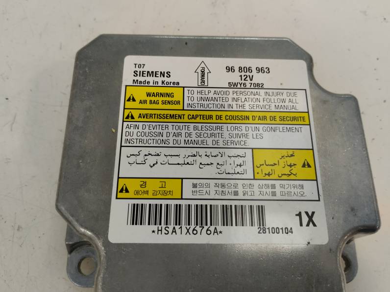 CENTRALITA AIRBAG CHEVROLET AVEO 2011 1.4 (101 CV)