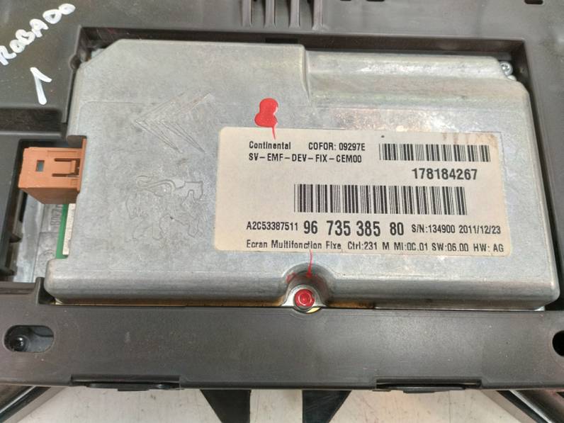 CUADRO INSTRUMENTOS CITROEN C4 PICASSO 2012 1.6 HDI FAP (112 CV)