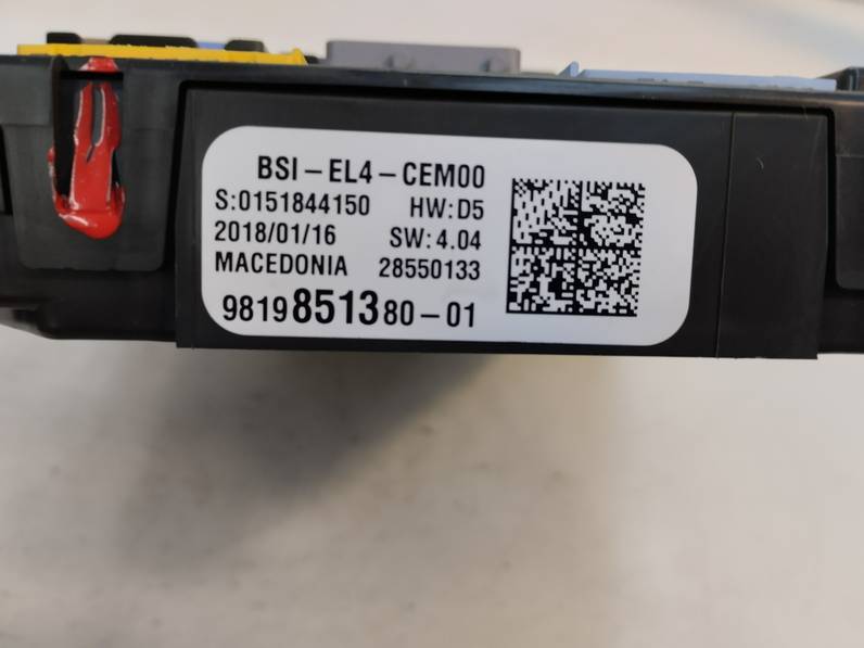 CAJA RELES FUSIBLES CITROEN C4 PICASSO 2018 1.2 12V E-THP / PURETECH (131 CV)