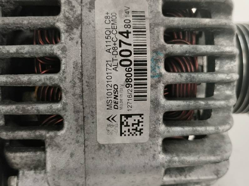 ALTERNADOR CITROEN C3 2016 1.2 12V VTI (82 CV)