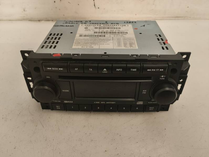 SISTEMA AUDIO RADIO CD DODGE CALIBER 2007 2.0 16V CRD (140 CV)
