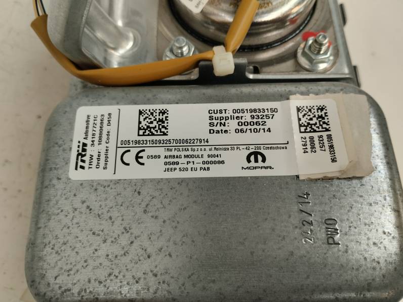 AIRBAG DELANTERO DERECHO JEEP RENEGADE 2014 1.6 M-JET (120 CV)