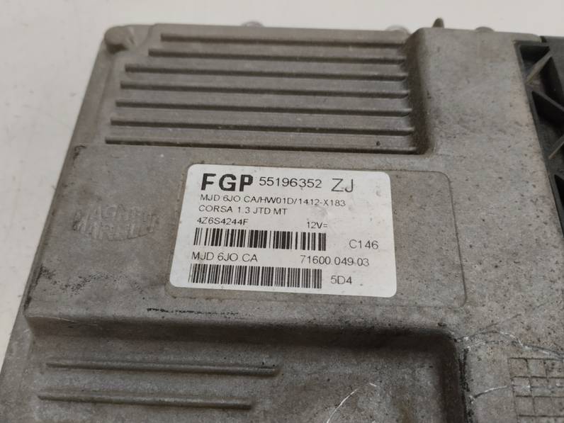 CENTRALITA MOTOR UCE OPEL CORSA C 2005 1.3 16V CDTI (69 CV)