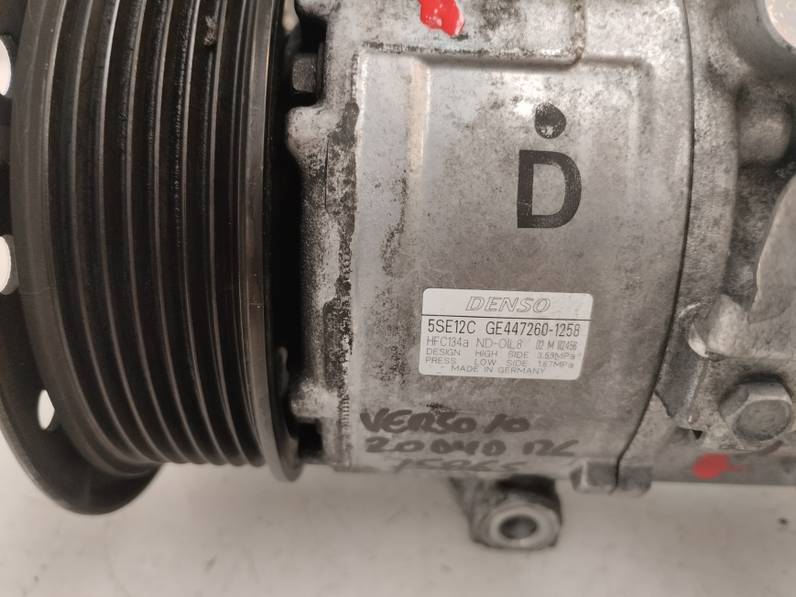 COMPRESOR AIRE ACONDICIONADO TOYOTA VERSO 2010 2.0 D-4D (126 CV)