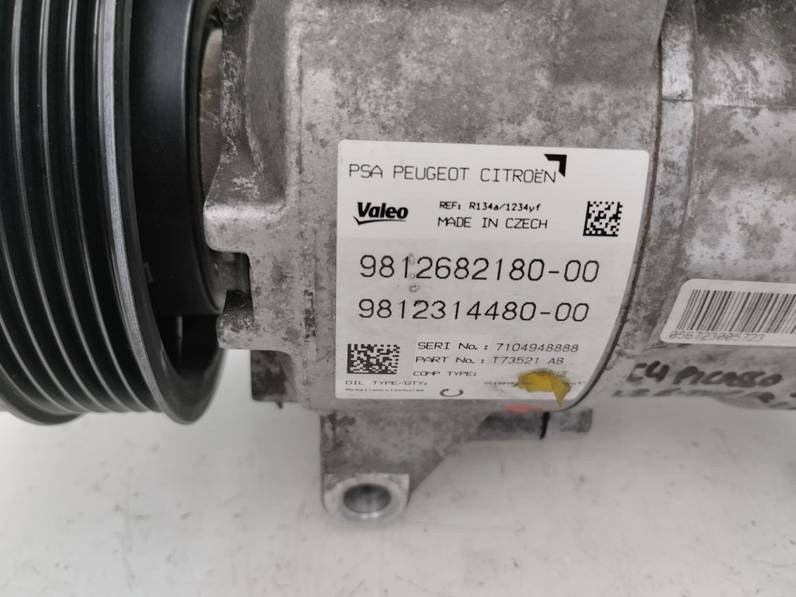 COMPRESOR AIRE ACONDICIONADO CITROEN C4 PICASSO 2017 1.2 12V E-THP / PURETECH (131 CV)