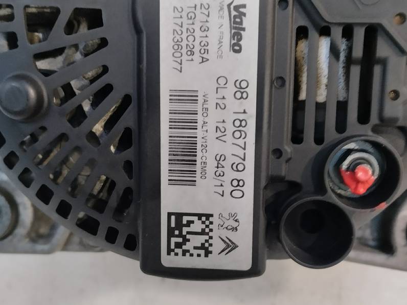 ALTERNADOR CITROEN C4 PICASSO 2017 1.2 12V E-THP / PURETECH (131 CV)