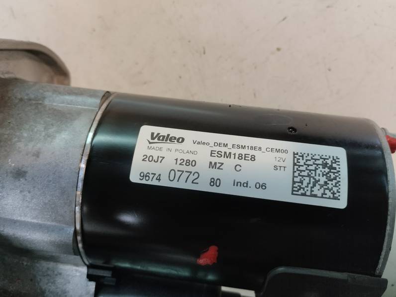 MOTOR ARRANQUE CITROEN C4 PICASSO 2017 1.2 12V E-THP / PURETECH (131 CV)