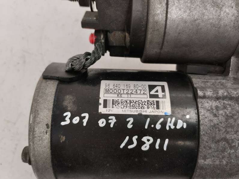 MOTOR ARRANQUE PEUGEOT 307 BREAK SW 2007 1.6 16V HDI (90 CV)