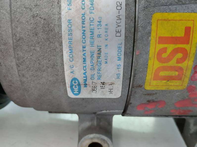 COMPRESOR AIRE ACONDICIONADO HYUNDAI ACCENT 2003 1.5 CRDI (82 CV)