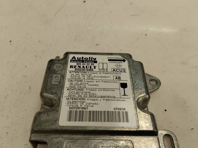 CENTRALITA AIRBAG RENAULT MASTER II PHASE 2 CAJA CERRADA 2006 3.0 DCI D (136 CV)