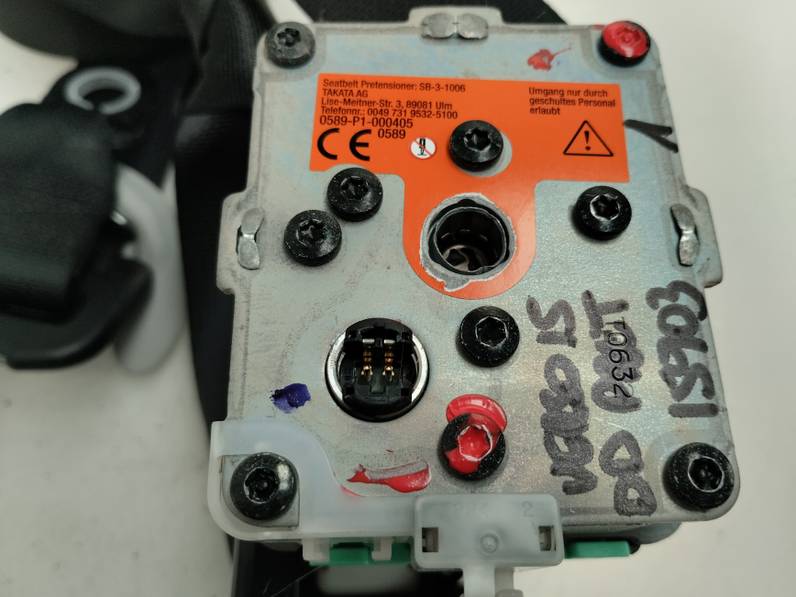 CINTURON SEGURIDAD DELANTERO DERECHO TOYOTA VERSO 2015 1.6 16V (132 CV)