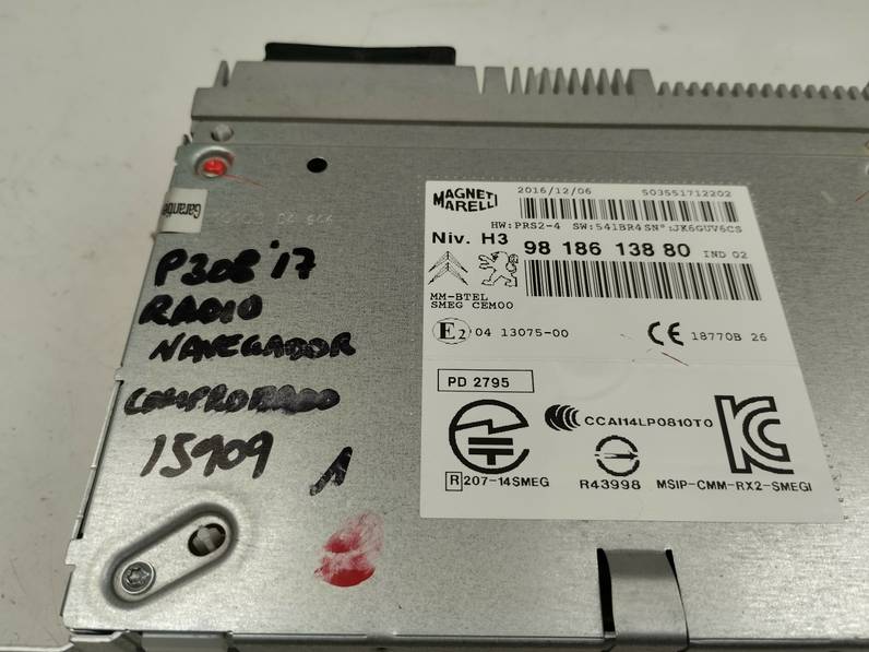 SISTEMA AUDIO RADIO CD PEUGEOT 308 2017 1.2 12V E-THP (131 CV)