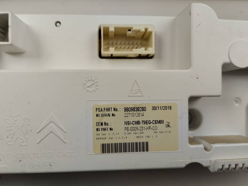 CUADRO INSTRUMENTOS PEUGEOT 308 2017 1.2 12V E-THP (131 CV)