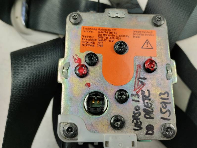 CINTURON SEGURIDAD DELANTERO DERECHO TOYOTA VERSO 2013 1.6 16V (132 CV)