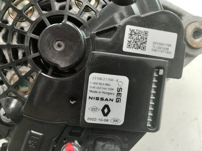 ALTERNADOR RENAULT CLIO V 2023 1.0 TCE BIVALENT. GASOLINA / GPL (101 CV)