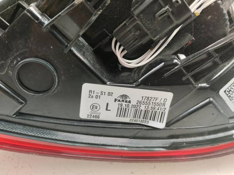 PILOTO TRASERO IZQUIERDO RENAULT CLIO V 2023 1.0 TCE BIVALENT. GASOLINA / GPL (101 CV)