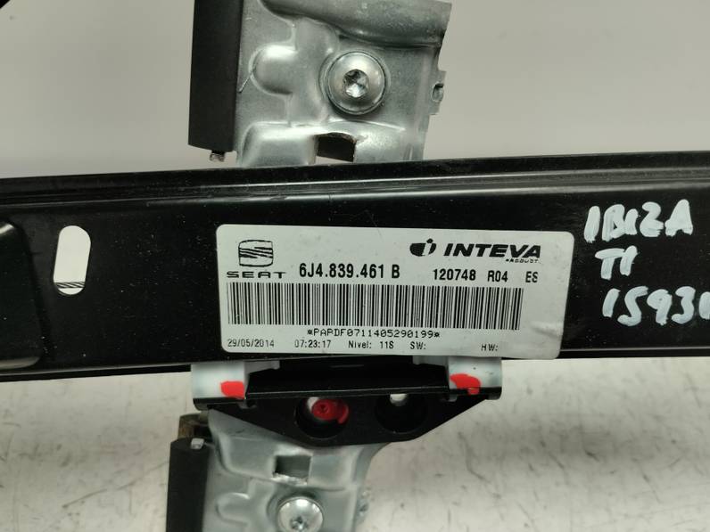 ELEVALUNAS TRASERO IZQUIERDO SEAT IBIZA 2014 1.6 TDI (90 CV)