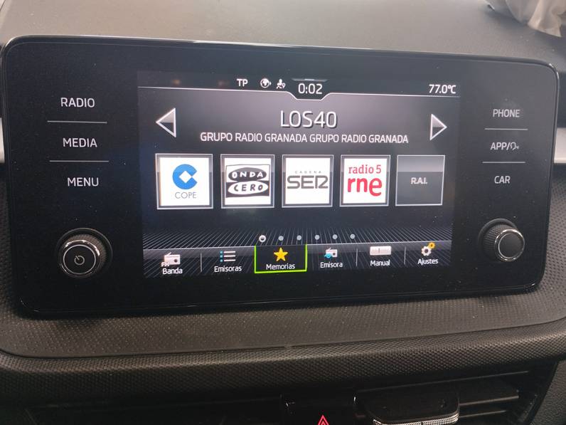 PANTALLA MULTIFUNCION SKODA FABIA 2022 1.0 TSI (95 CV)