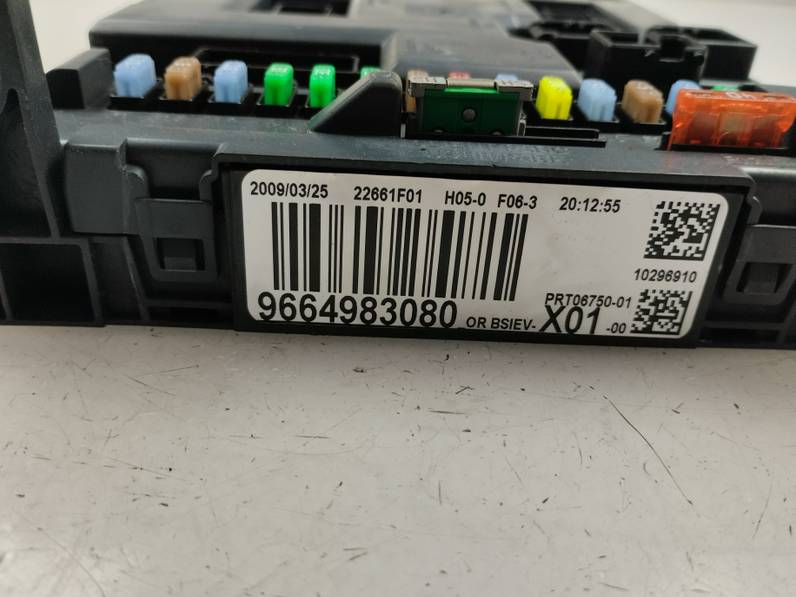 CAJA RELES FUSIBLES PEUGEOT 207 2009 1.6 16V HDI (90 CV)