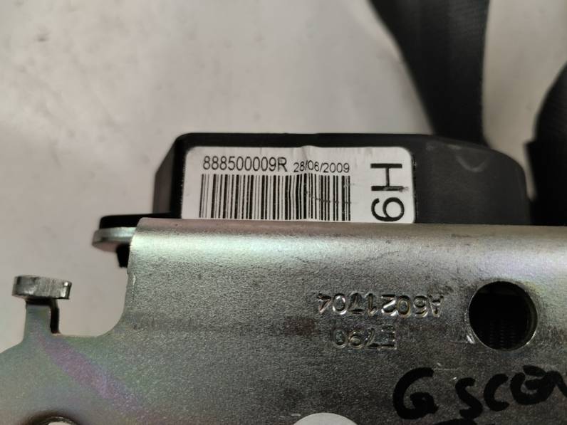 CINTURON SEGURIDAD TRASERO CENTRAL RENAULT SCENIC III 2009 2.0 DCI D FAP (160 CV)