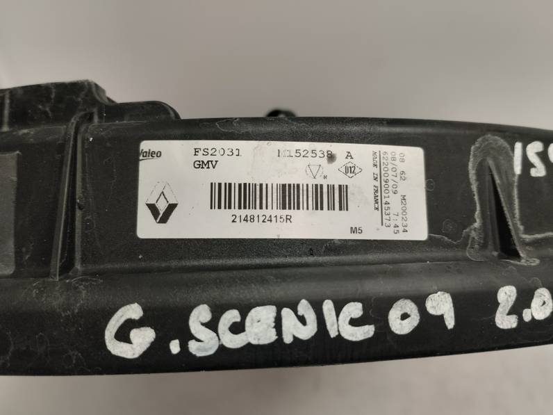 ELECTROVENTILADOR RENAULT SCENIC III 2009 2.0 DCI D FAP (160 CV)