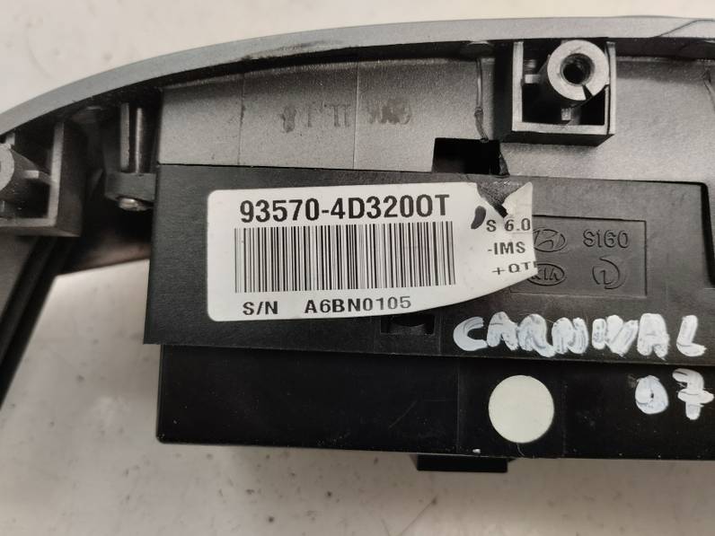 MANDO ELEVALUNAS DELANTERO IZQUIERDO KIA CARNIVAL 2007 2.9 CRDI (185 CV)