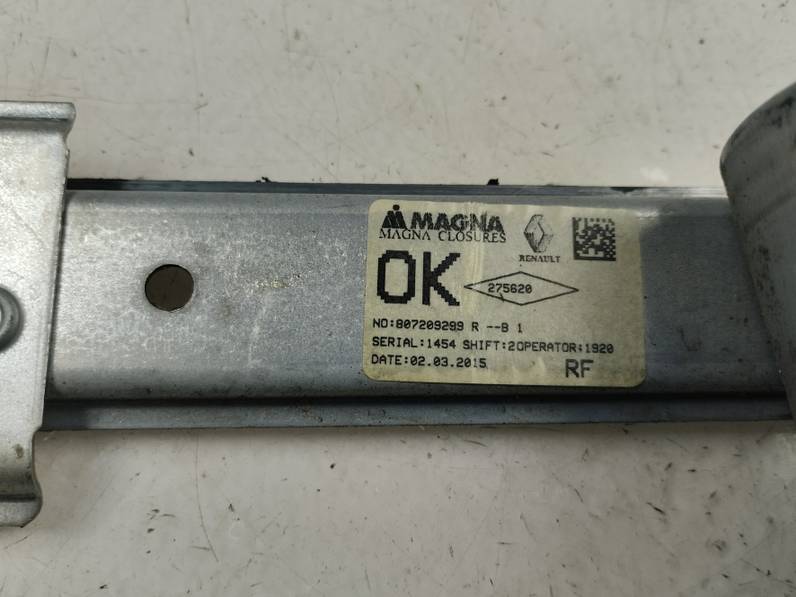 ELEVALUNAS DELANTERO DERECHO DACIA SANDERO 2015 0.9 TCE (90 CV)