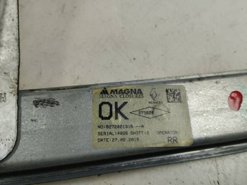 ELEVALUNAS TRASERO DERECHO DACIA SANDERO 2015 0.9 TCE (90 CV)