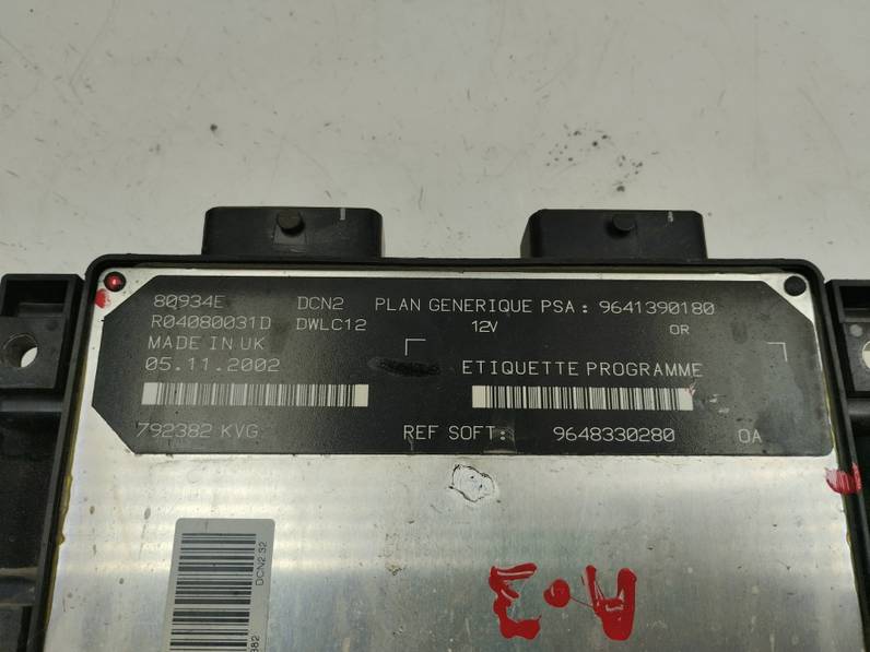 CENTRALITA MOTOR UCE CITROEN XSARA BERLINA 2003 1.9 D (69 CV)