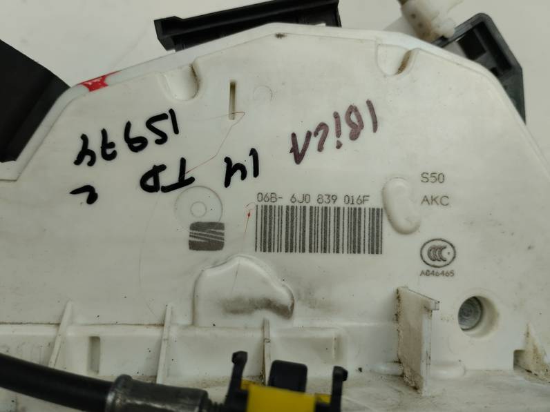 CERRADURA PUERTA TRASERA DERECHA SEAT IBIZA 2014 1.2 TSI (86 CV)