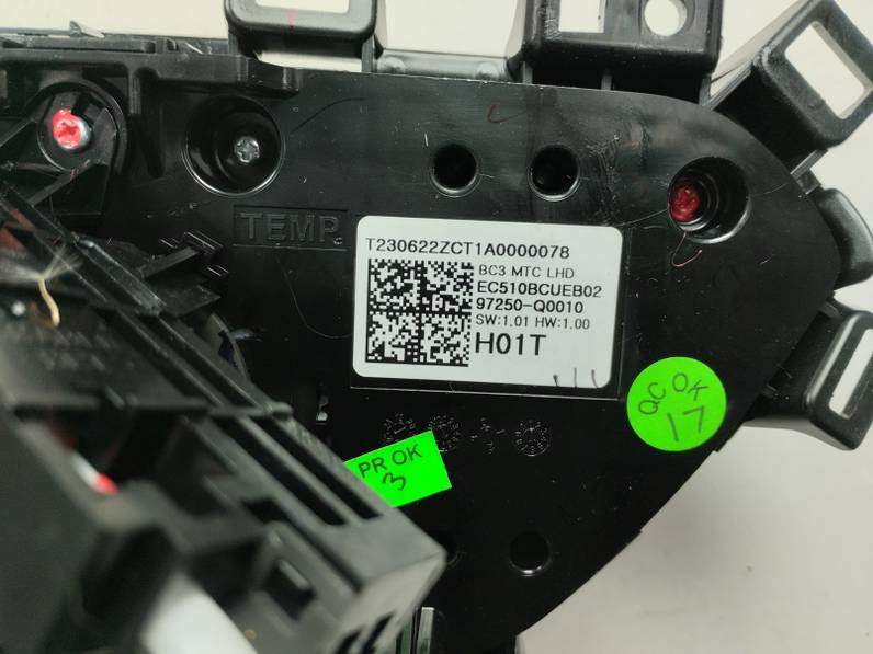 MANDO CALEFACCION AIRE ACONDICIONADO HYUNDAI BAYON 2023 1.2 (84CV)