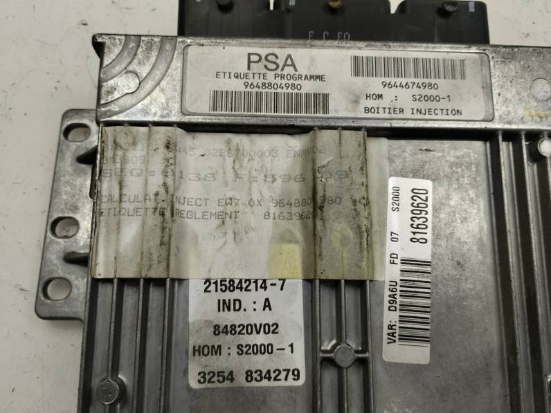 CENTRALITA MOTOR UCE PEUGEOT 406 BERLINA 2003 1.8 16V (116 CV)