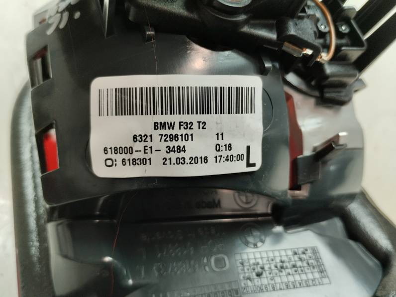 PILOTO TRASERO IZQUIERDO INTERIOR BMW SERIE 4 CABRIO 2016 3.0 TURBODIESEL (313 CV)