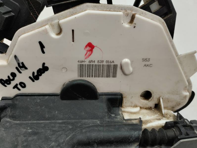 CERRADURA PUERTA TRASERA DERECHA VOLKSWAGEN POLO 2014 1.2 TDI (75 CV)