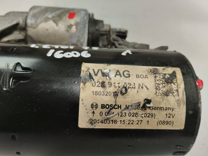 MOTOR ARRANQUE VOLKSWAGEN POLO 2014 1.2 TDI (75 CV)