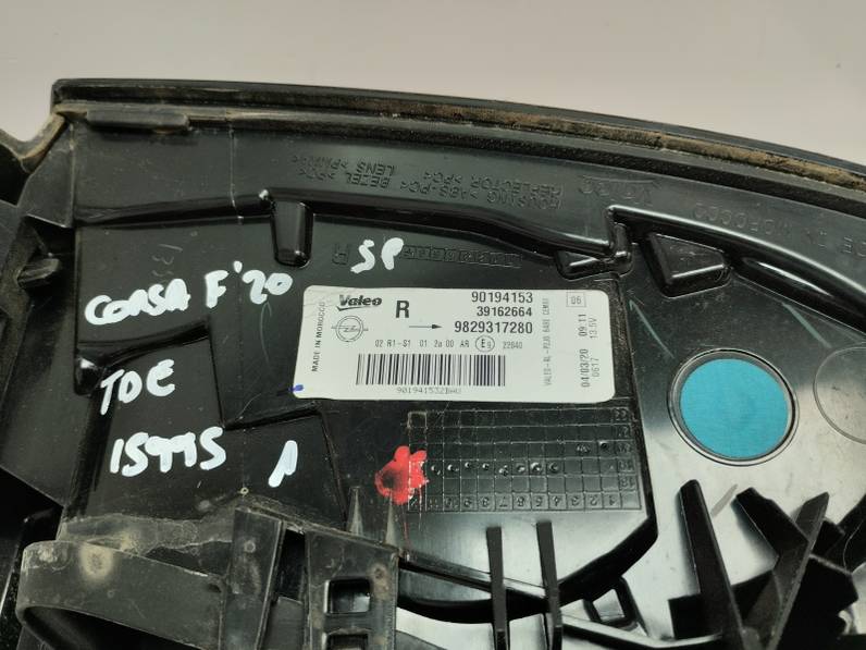 PILOTO TRASERO DERECHO OPEL CORSA F 2020 1.2 (101 CV)