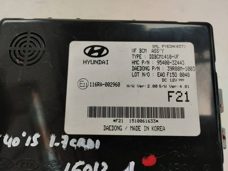 CAJA RELES FUSIBLES HYUNDAI I40 2015 1.7 CRDI (141 CV)