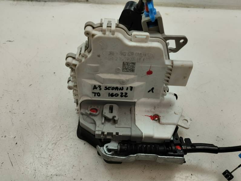 CERRADURA PUERTA TRASERA DERECHA AUDI A3 2017 1.5 16V TSI ACT (150 CV)