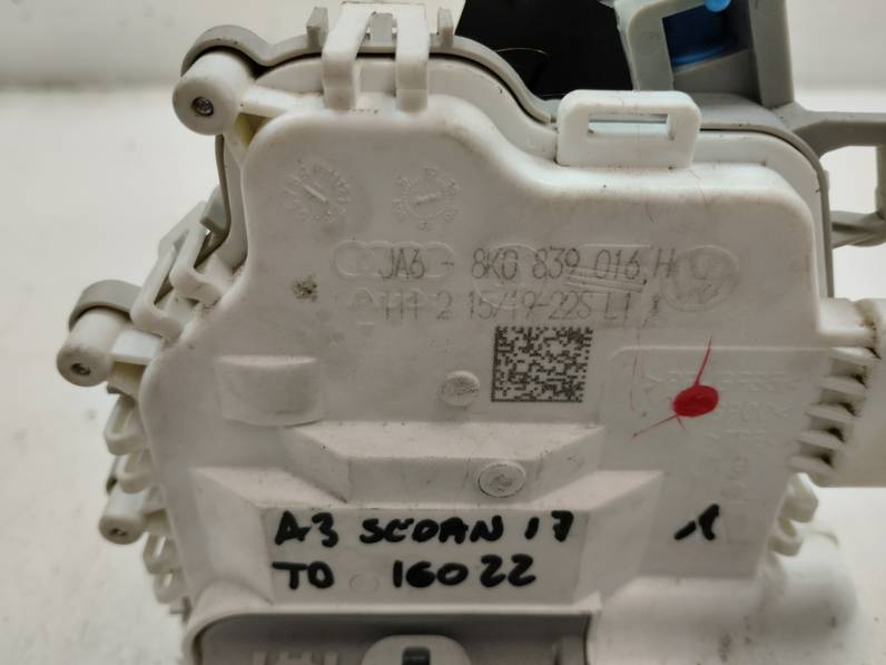 CERRADURA PUERTA TRASERA DERECHA AUDI A3 2017 1.5 16V TSI ACT (150 CV)