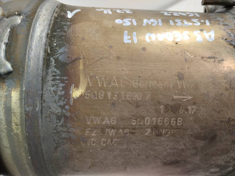 CATALIZADOR AUDI A3 2017 1.5 16V TSI ACT (150 CV)