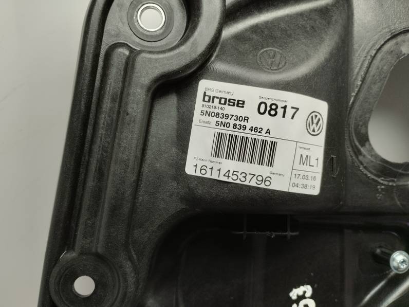 ELEVALUNAS TRASERO DERECHO VOLKSWAGEN TIGUAN 2016 2.0 TDI (110 CV)