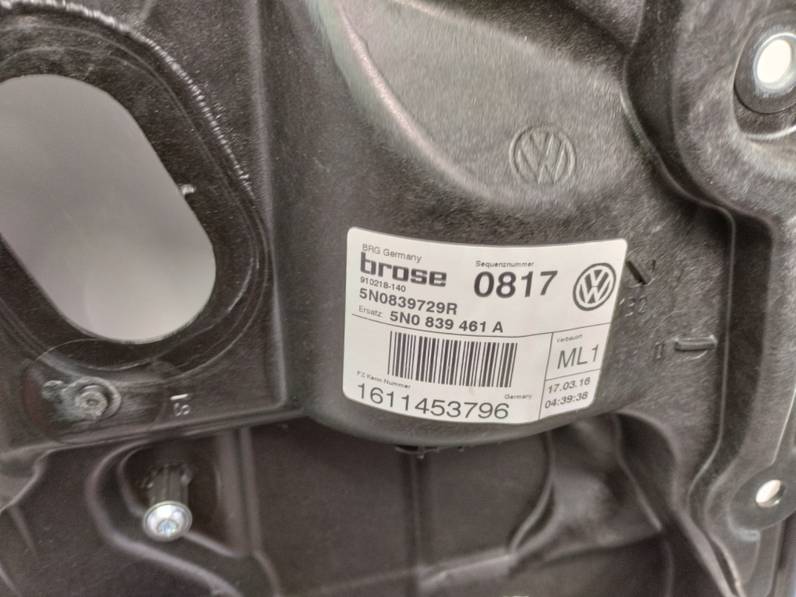 ELEVALUNAS TRASERO IZQUIERDO VOLKSWAGEN TIGUAN 2016 2.0 TDI (110 CV)