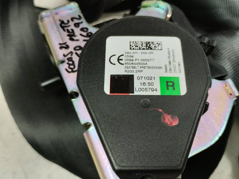 CINTURON SEGURIDAD TRASERO DERECHO FORD FOCUS 2021 1.0 ECOBOOST (125 CV)