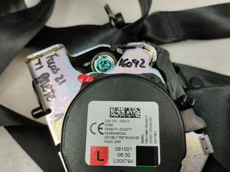 CINTURON SEGURIDAD TRASERO IZQUIERDO FORD FOCUS 2021 1.0 ECOBOOST (125 CV)