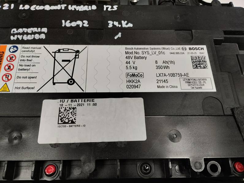 BATERIA FORD FOCUS 2021 1.0 ECOBOOST (125 CV)